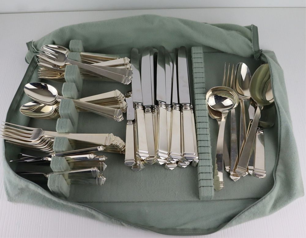 Appraisal: STERLING Tiffany Co Sterling Hampton Flatware Set Includes salad forks