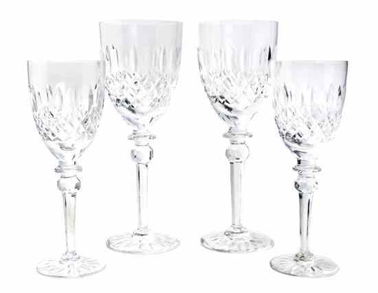 Appraisal: A Set of Cut Glass Stemware comprising waters and wines