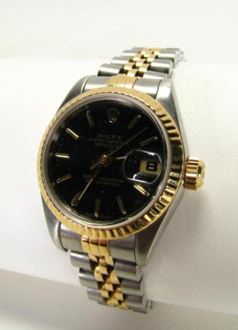 Appraisal: Lady's Rolex k yellow gold and stainless steel wristwatch with