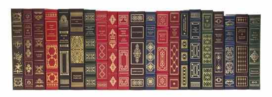 Appraisal: FRANKLIN LIBRARY A group of leather-bound books published by the