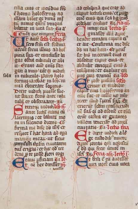 Appraisal: Book of Hours two leaves illuminated manuscript on vellum in