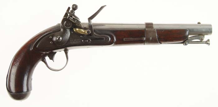 Appraisal: HENRY MODEL FLINTLOCK MARTIAL PISTOL Cal NSN - rnd bbl