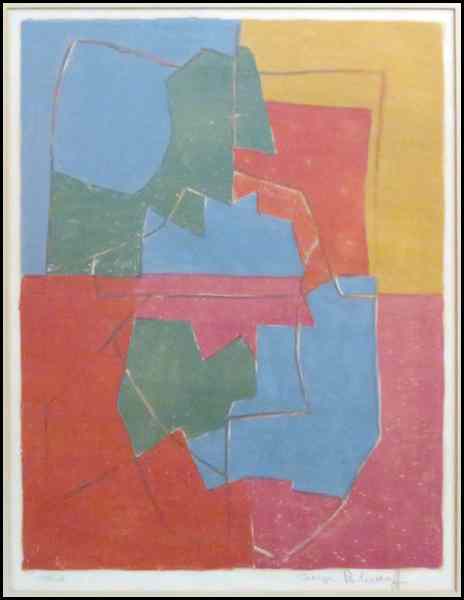 Appraisal: SERGE POLIAKOFF CONTEMPORARY UNTITLED Color lithograph signed ''x '' Condition