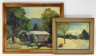 Appraisal: Mary Spencer O B Vermont Landscape Paintings MASSACHUSETTS NEW YORK