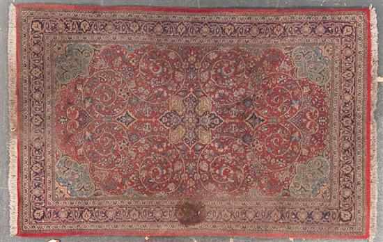 Appraisal: Persian Sarouk rug Iran modern x Estimate - Needs to