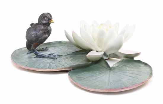 Appraisal: A Royal Worcester Dorothy Doughty Bird Moorhen Chick standing on