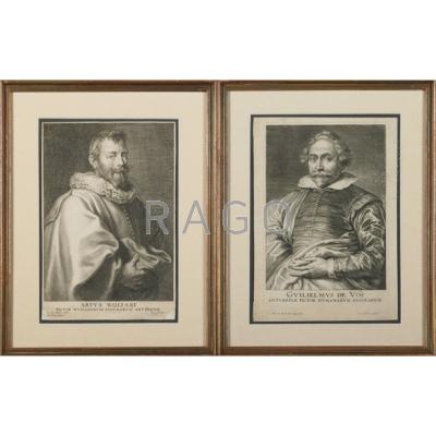 Appraisal: OLD MASTER PRINTS th th c Nine mainly portraits all