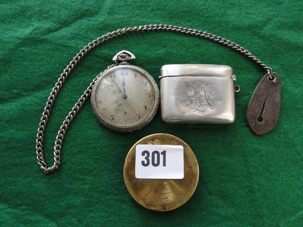 Appraisal: A small collection of miscellaneous including silver vesta case continental