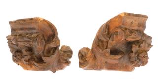 Appraisal: Pair Black Forest Architectural Corbels C Continental early to mid