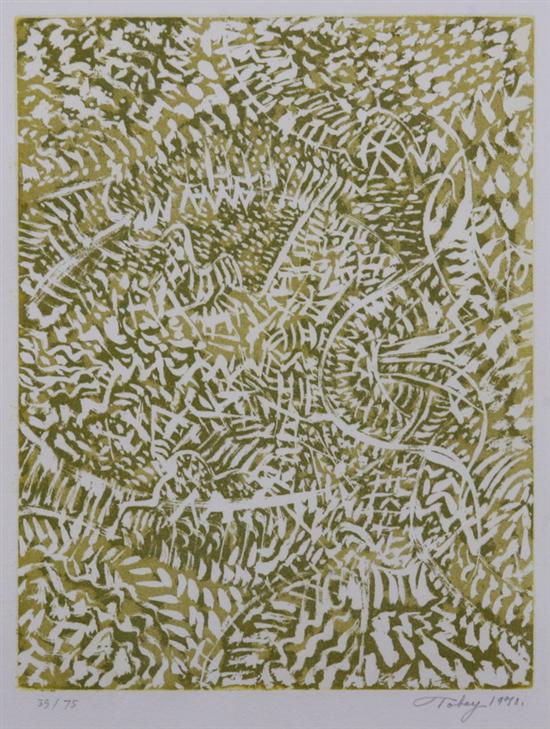 Appraisal: MARK TOBEY American - AFTER THE HARVEST FROM THE TRANSITIONS