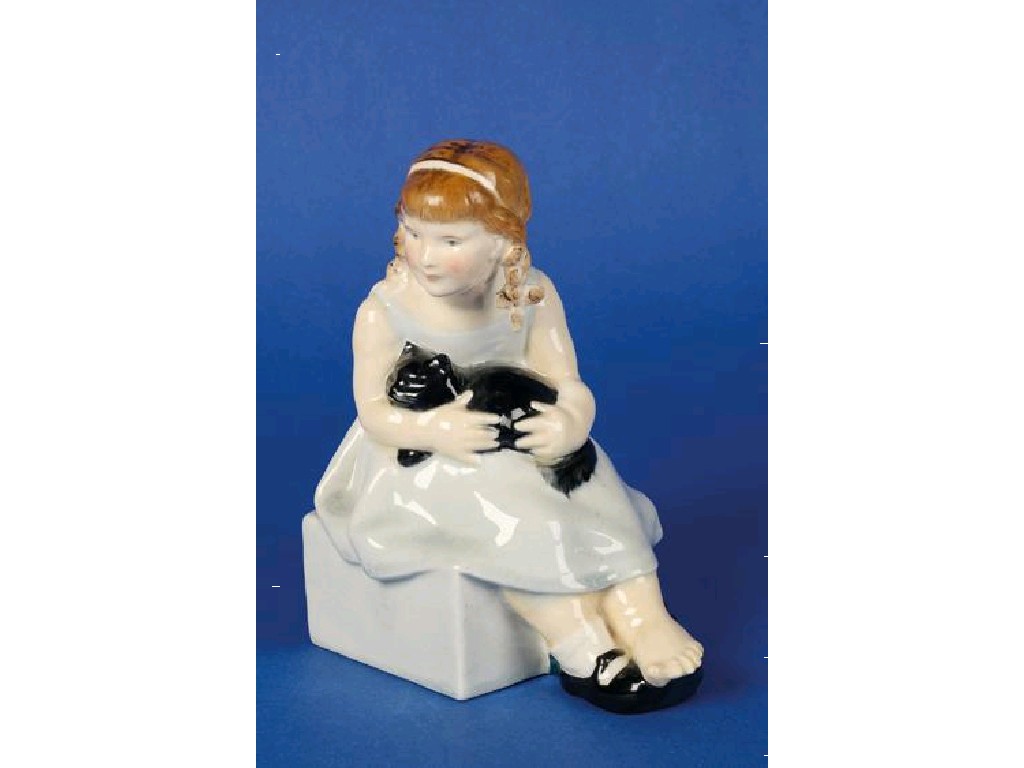 Appraisal: AN EARLY ROYAL DOULTON FIGURINE Pussy by F C Stones