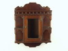 Appraisal: CABINET - Circa walnut medicine cabinet with glass door and