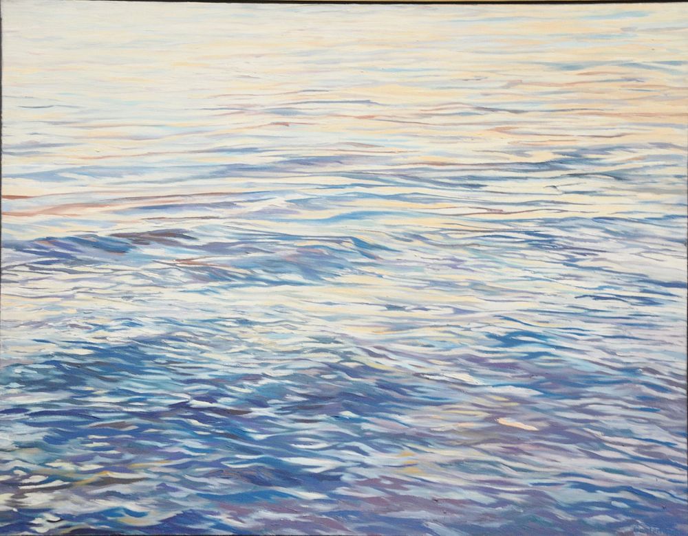 Appraisal: Oil on canvas Gordon Goetemann th century Open Water L