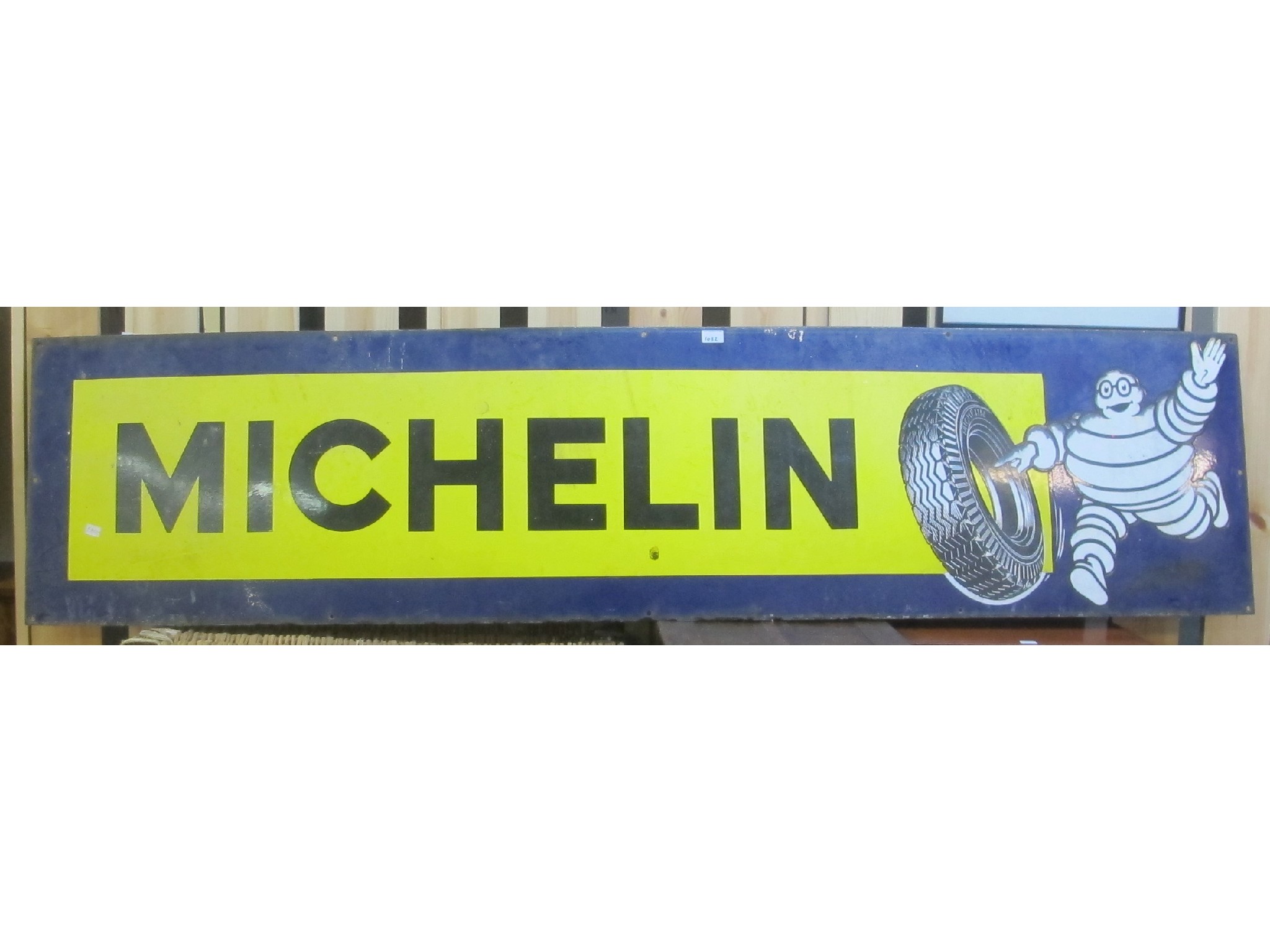 Appraisal: Vintage enamel Michelin tyre company sign