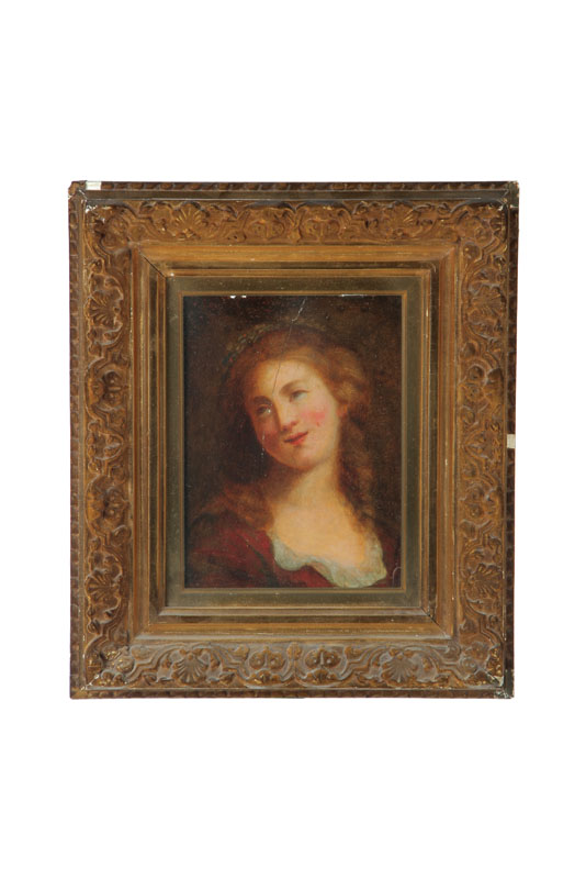 Appraisal: PORTRAIT OF A YOUNG WOMAN EUROPEAN SCHOOL EARLY TH CENTURY