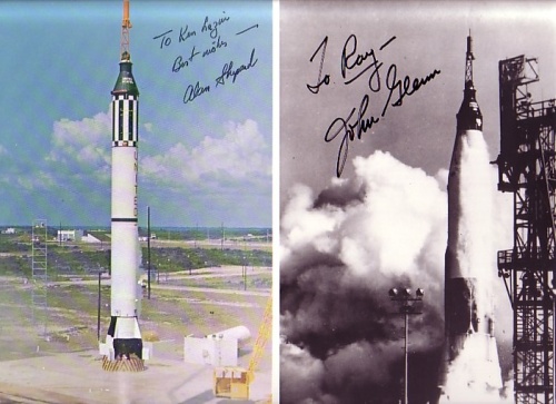 Appraisal: Mercury Launches A Color Lithograph Signed and Inscribed by Alan