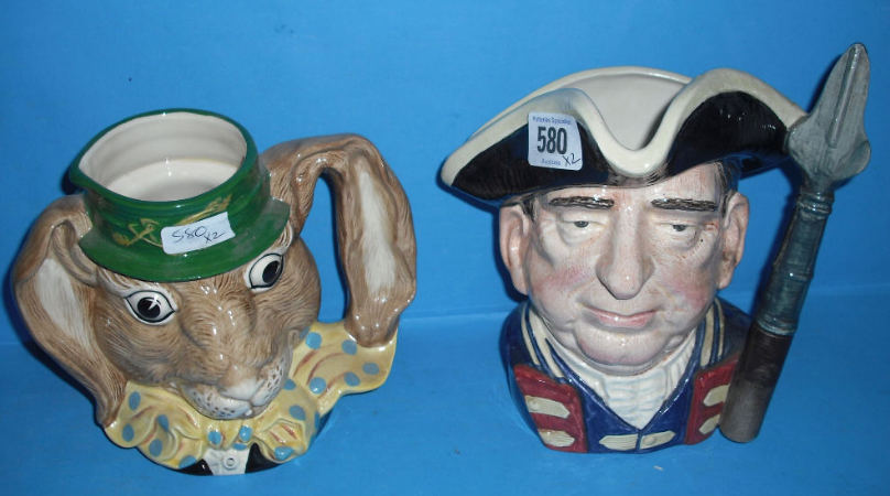 Appraisal: Royal Doulton Large Character jugs Guardsman D and The March