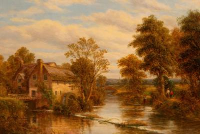 Appraisal: Thomas Thomas act - The Water Mill signed oil on