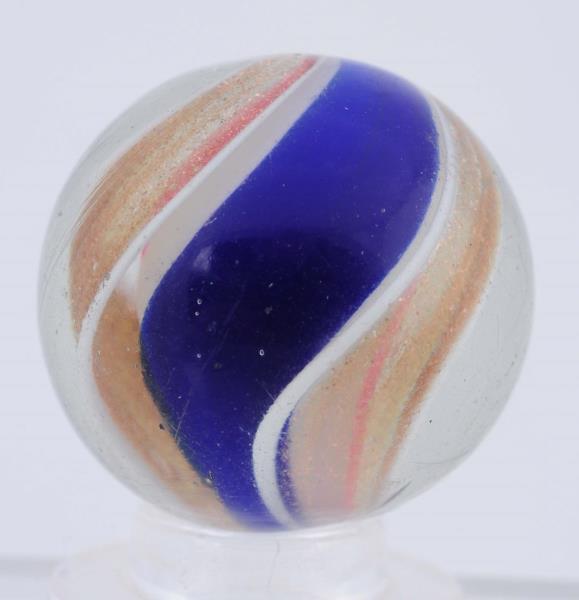 Appraisal: Ribbon Lutz Swirl Marble One side of ribbon is blue