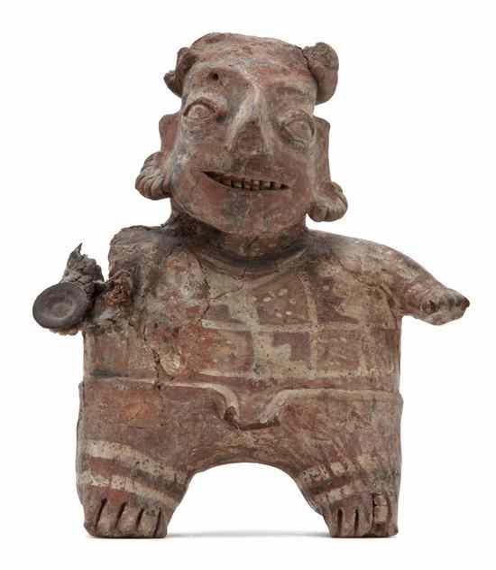 Appraisal: A Mexican Pre-Columbian Terracotta Figure Nayarit depicted in a standing