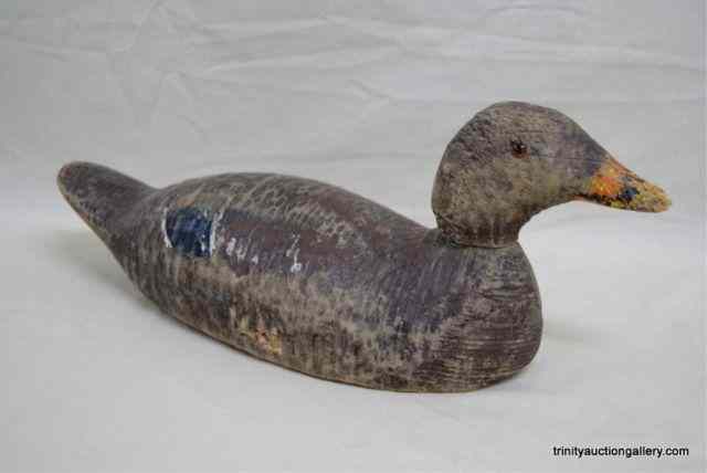 Appraisal: Antique Hand Carved Wooden Duck DecoyIs a very nice early