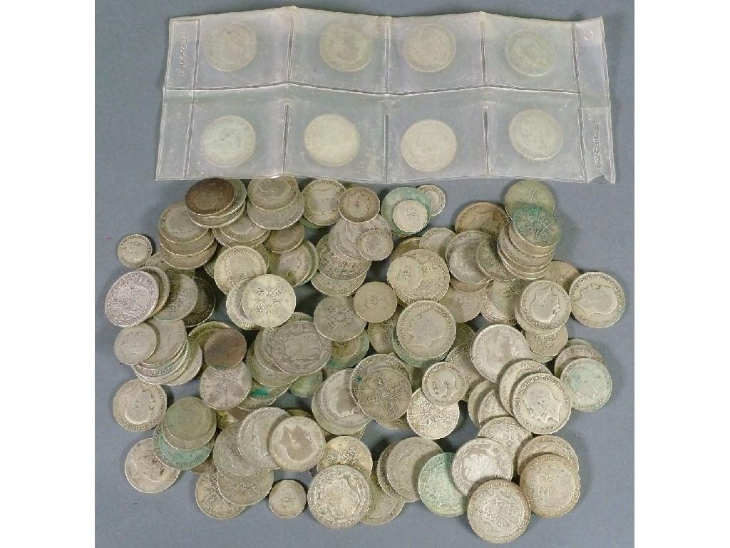 Appraisal: QUANTITY OF BRITISH SILVER COINAGE mainly George V circa namely