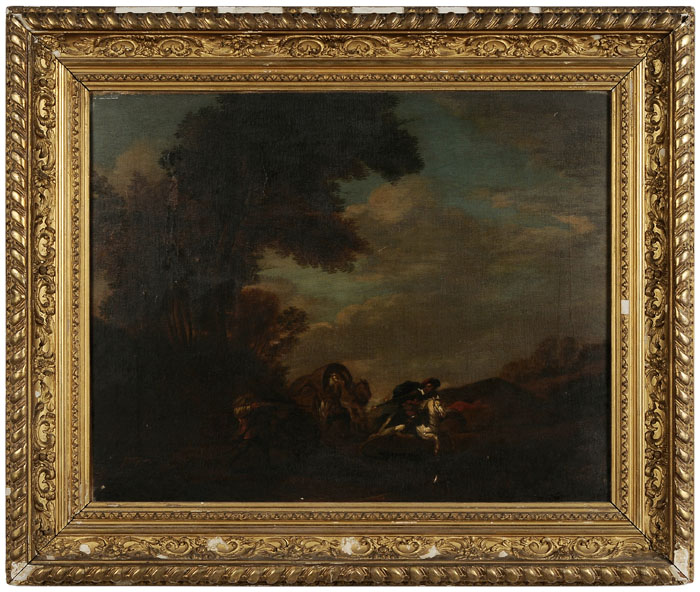 Appraisal: Follower of Philips Wouwerman Dutch - possibly th century Wagon