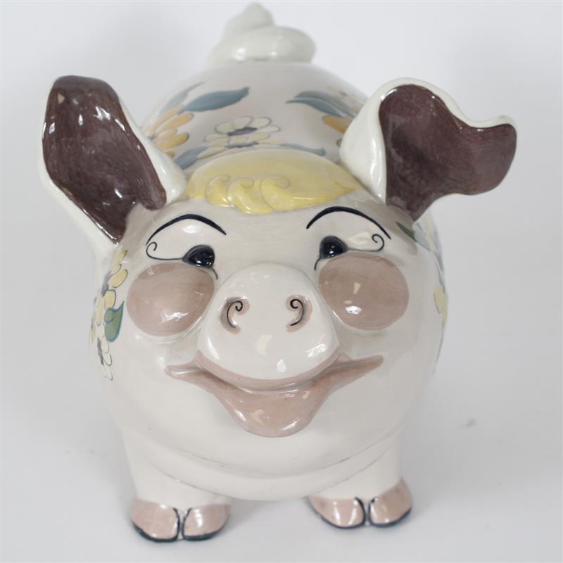 Appraisal: LARGE Rare Kay Finch California Art Pottery figure Grandpa Pig