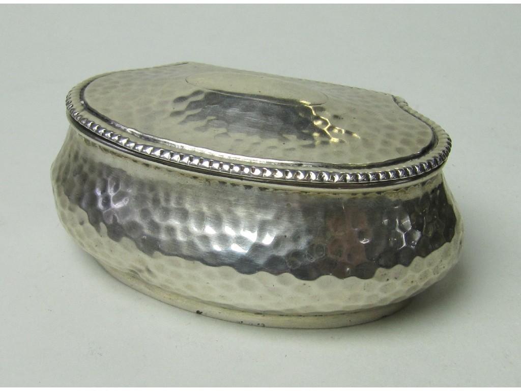 Appraisal: Silver snuff box Birmingham