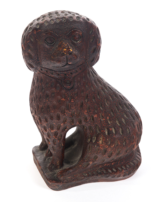 Appraisal: OHIO SEWERTILE DOG Attributed to George Bagnall Newcomerstown Ohio nd