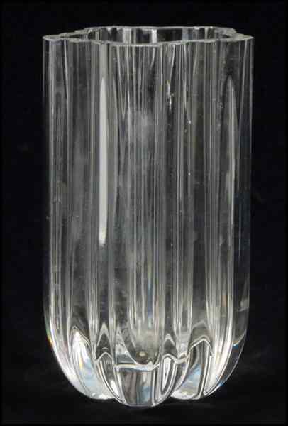 Appraisal: ANNA EHRNER FOR KOSTA BODA GLASS VASE Signed underneath ''