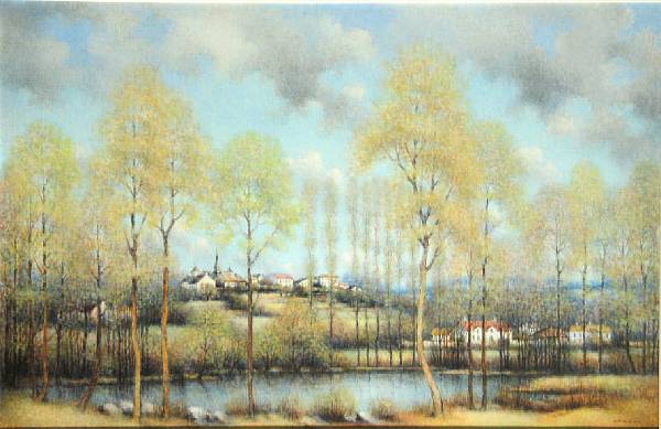 Appraisal: Jean-Louis Vergne French born Paysage a Bourgogne signed 'Vergne' lower