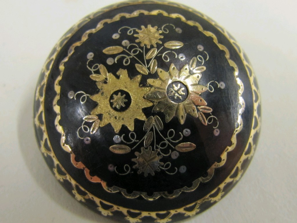 Appraisal: Niello work circular brooch