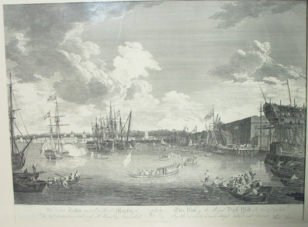 Appraisal: Engraving - The Royal Dockyard at Deptford - original engraving