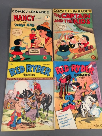 Appraisal: Red Ryder The Captain and the Kids Comics Ungraded unrestored