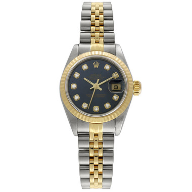 Appraisal: An K yellow gold and stainless steel lady's Rolex with