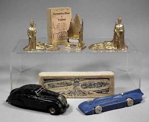 Appraisal: A William Britains Coronation Set in gilt finish comprising -