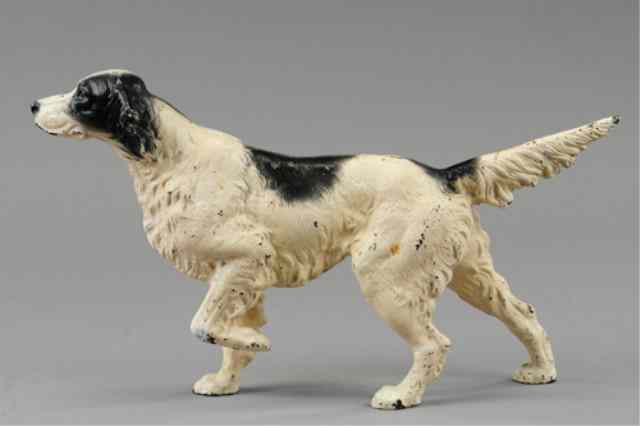 Appraisal: IRISH SETTER DOORSTOP Cast iron painted in white and black