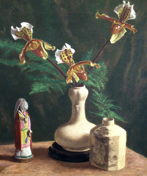 Appraisal: Gerald Trice Martin - - Floral still life with two