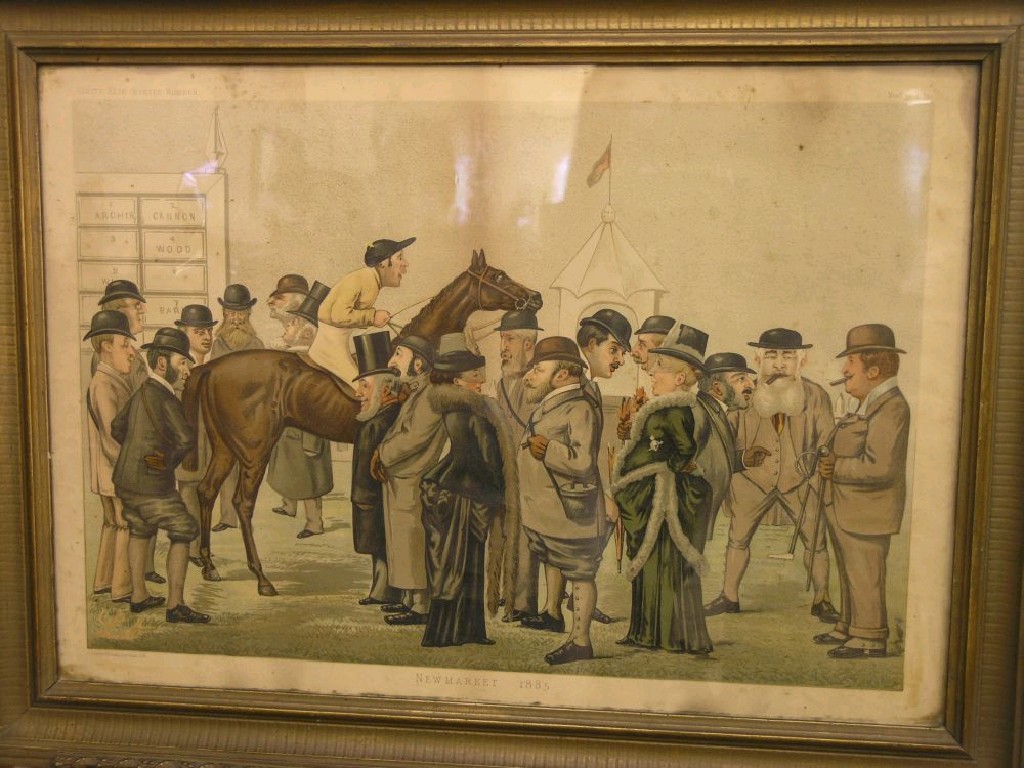 Appraisal: A th century Vanity Fair lithograph Newmarket Winter Number Vincent