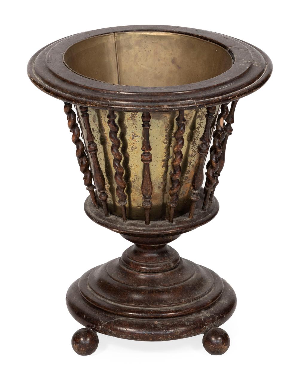 Appraisal: REGENCY-STYLE WINE COOLER LATE TH EARLY TH CENTURY HEIGHT DIAMETER