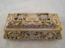 Appraisal: A finely chased and pierced Victorian silver casket hallmarked London