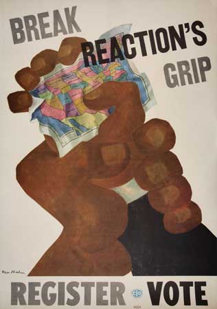 Appraisal: BEN SHAHN - BREAK REACTION'S GRIP Circa x inches x