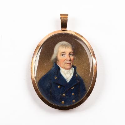 Appraisal: Alexander Galloway Scottish act - Portrait miniature of a Gentleman