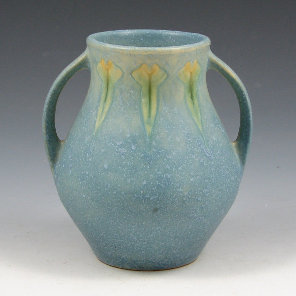 Appraisal: Roseville Windsor - handled vase in blue with green and