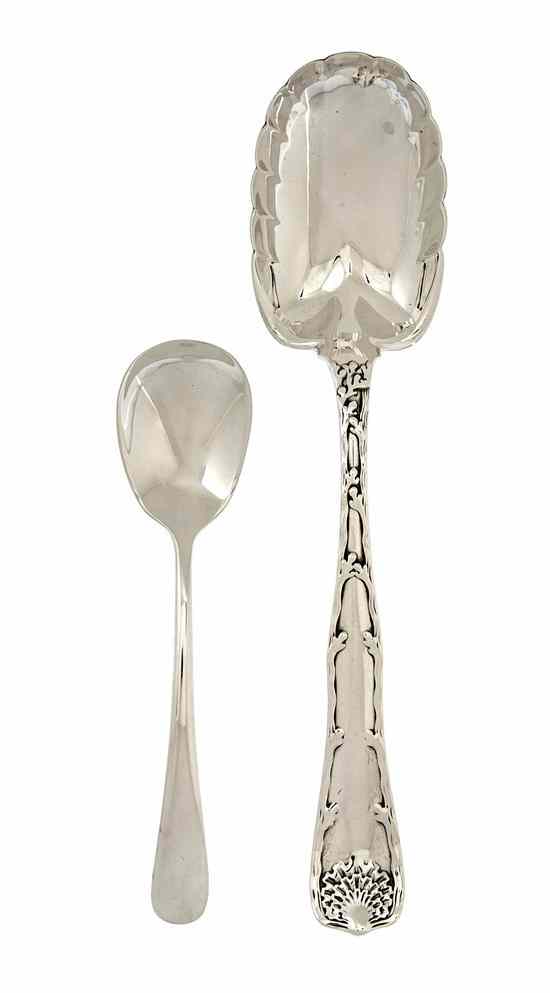 Appraisal: An American Sterling Silver Serving Spoon Tiffany Co in the