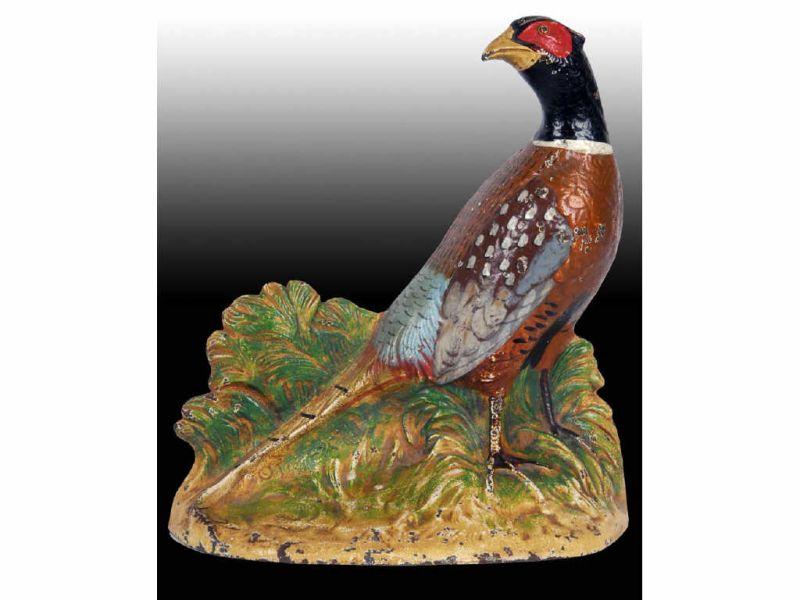 Appraisal: Pheasant Hubley Cast Iron Doorstop Description - '' x -