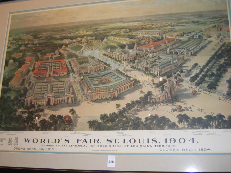 Appraisal: WORLD'S FAIR ST LOUIS Reproduction after lithograph by L Graham