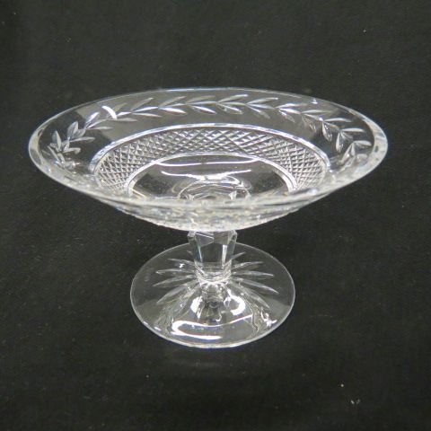 Appraisal: Waterford Cut Crystal Compote pedestal base diameter tall signed excellent