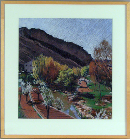 Appraisal: Mary Wallman American th c pastel titled Northern Spain x